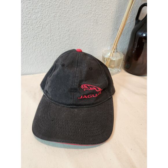Jaguar Embroidered Red Baseball Cap – Adjustable‎ Strapback Ha - Picture 1 of 3
